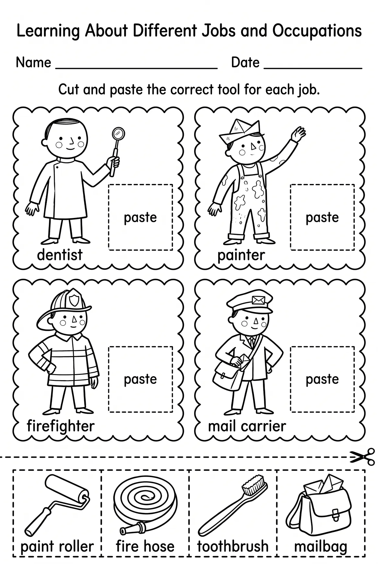 Jobs Cut and Paste Tool Match (Retro), page 1 preview